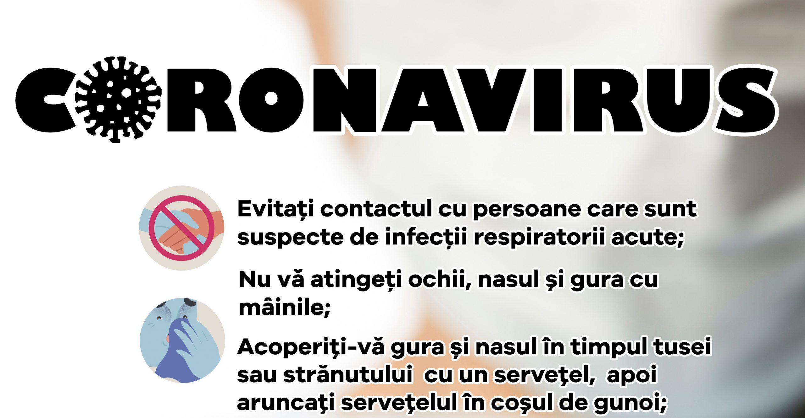 anunt afis coronavirus cut